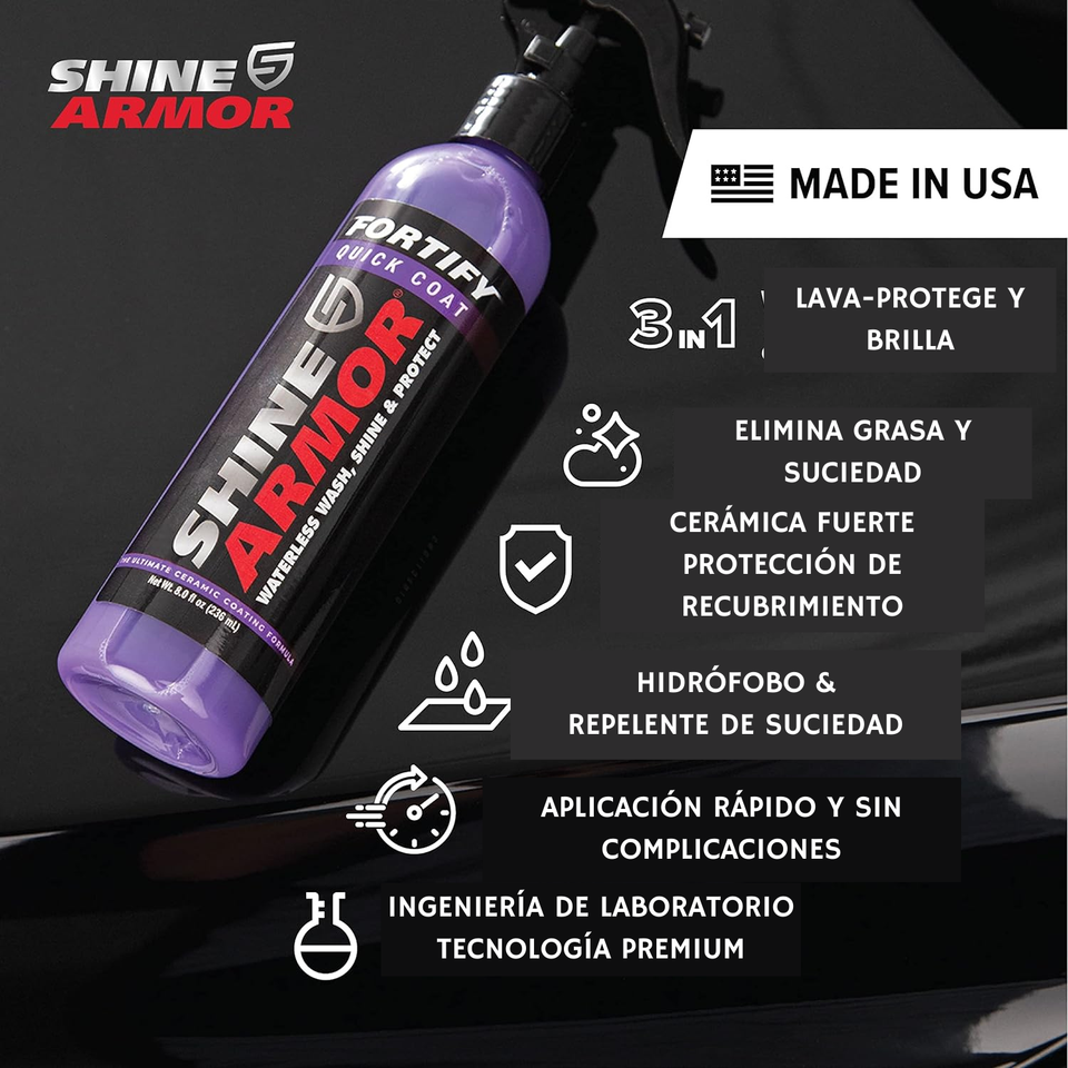 SHINE ARMOR Ⓡ - SPRAY AUTO SELLADOR