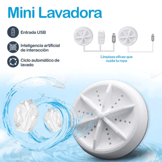 MINI LAVADORA Y LAVAPLATOS DE TURBINA